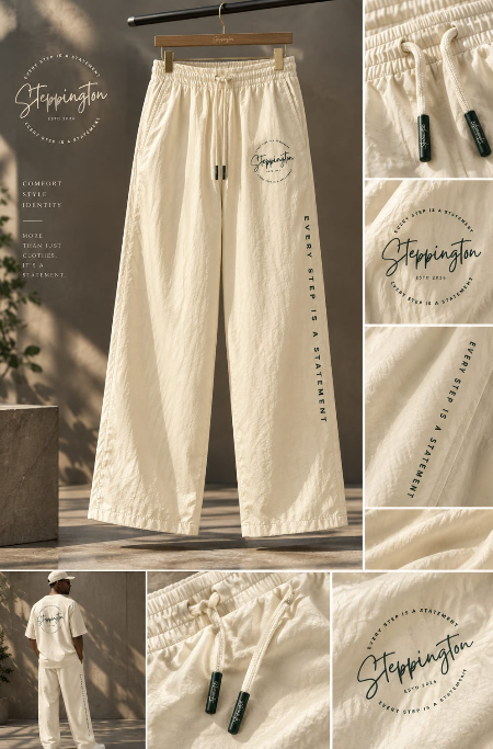 Wide-Leg Lounge Trousers